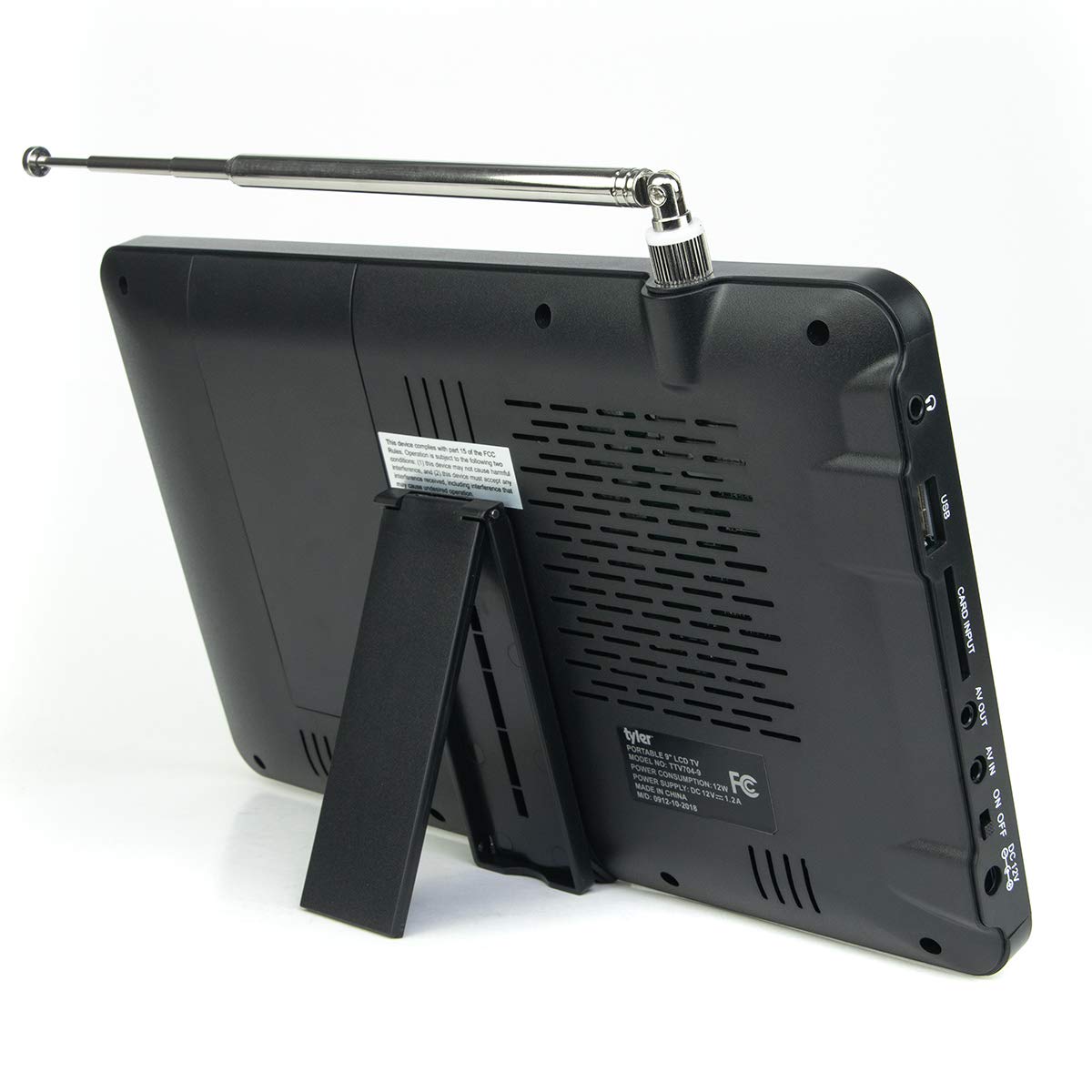 9" Portable LCD TV Rechargeable Battery Powered P8657