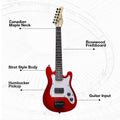 Red 30 Inch Kids Electric Guitar Beginner Kit with Amplifier D2604
