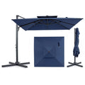 10 FT Navy Blue Cantilever Patio Umbrella M85804