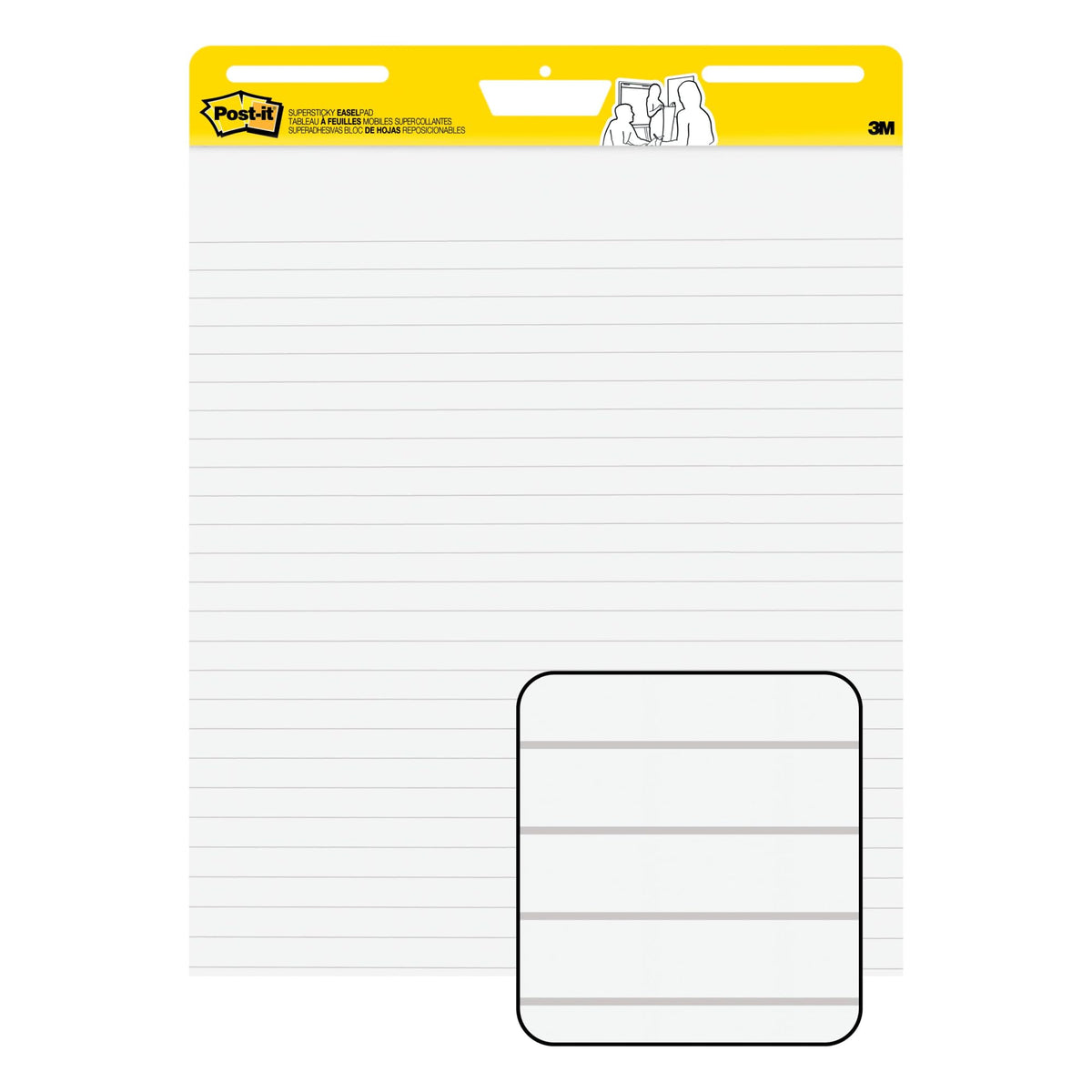 Lined Easel Pad, 25 in x 30 in, 30 Sheets O3569