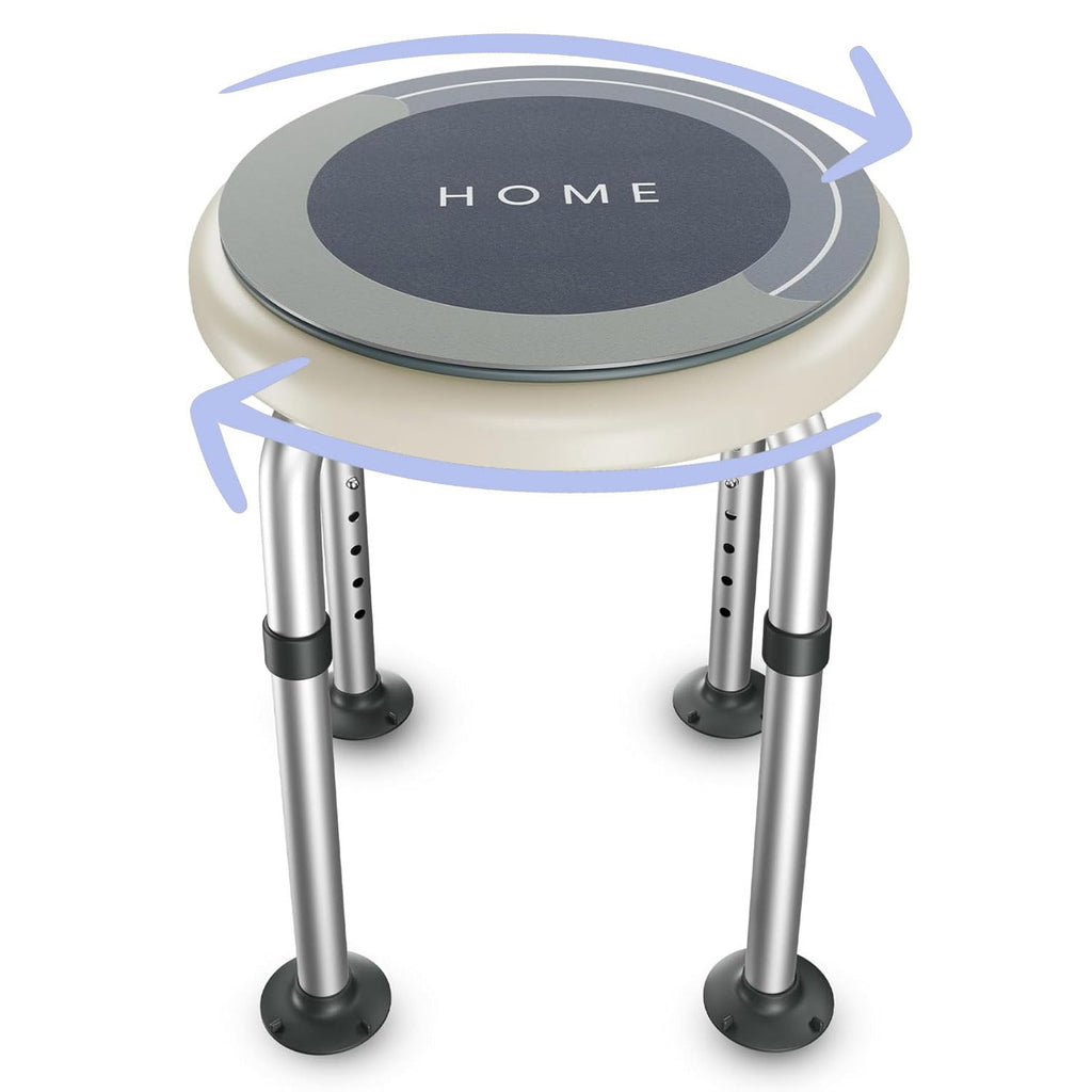 Adjustable Swivel Shower Stool with Non-Slip Feet M15110
