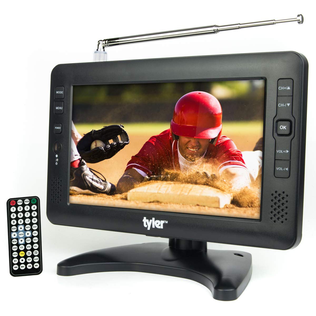 9" Portable LCD TV Rechargeable Battery Powered P8657