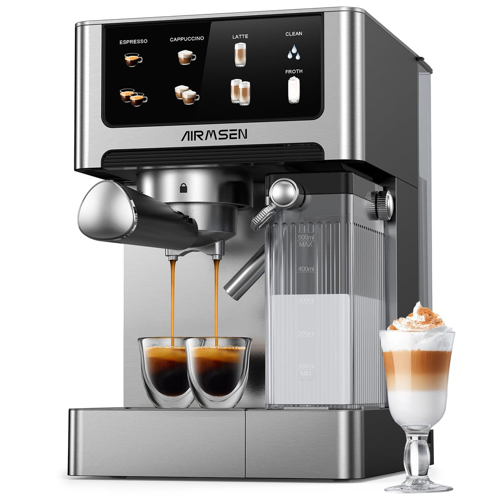 20 Bar Espresso Machine with Milk Frother, Stainless Steel, 60oz Water Tank K54497