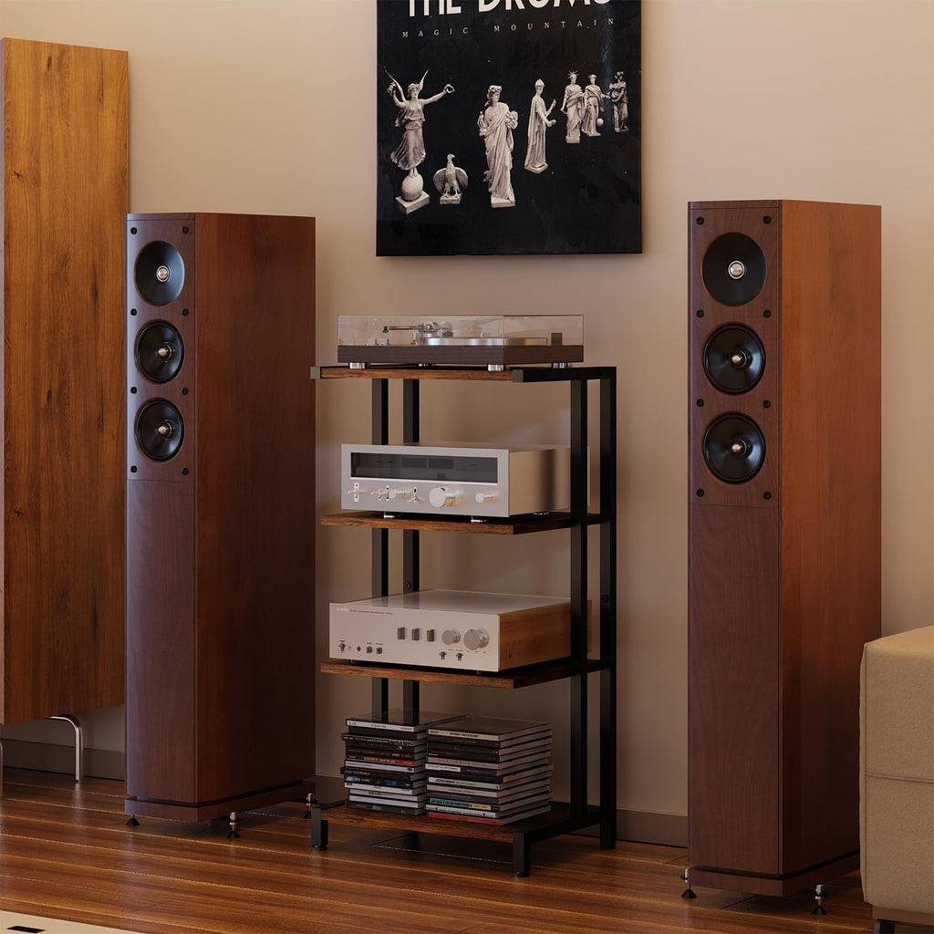 4-Tier Wooden AV Media Stand V1580