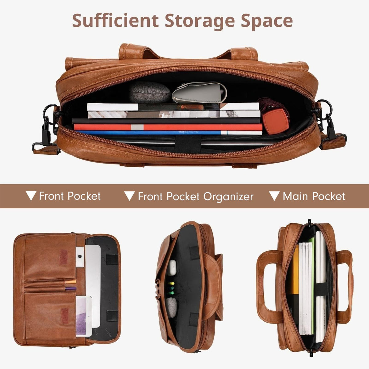 Leather 15.6 Inch Laptop Bag B5099