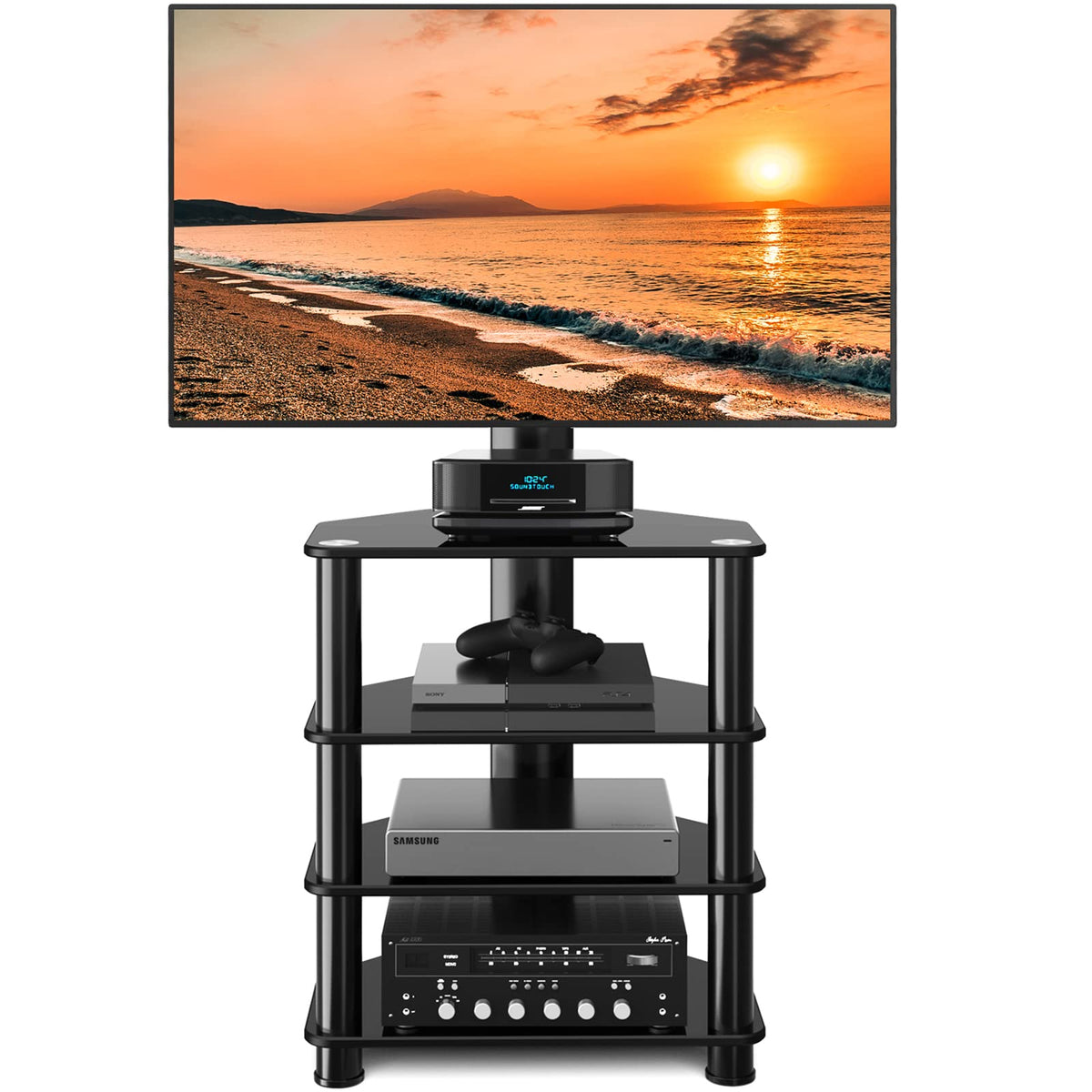 4-Tiers Swivel TV Stand for 32-70 inch TVs N8179