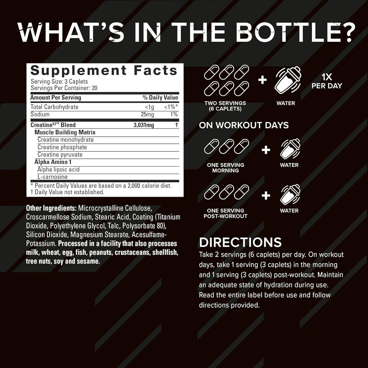 Creatine Capsules 60 Caplets F42013