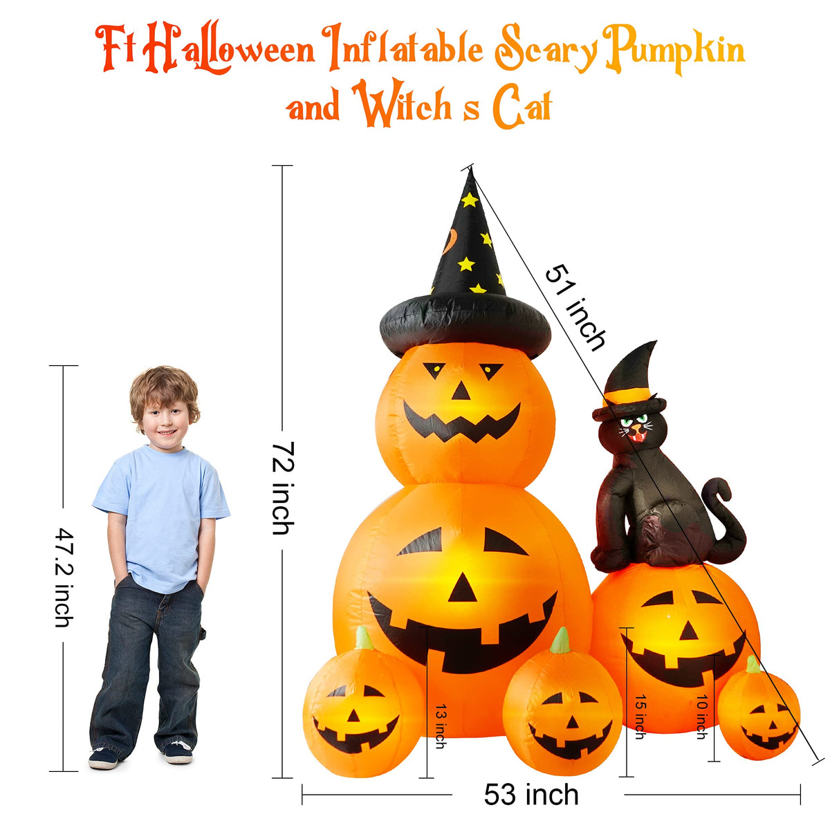6 FT Halloween Inflatable Outdoor Decor D11940