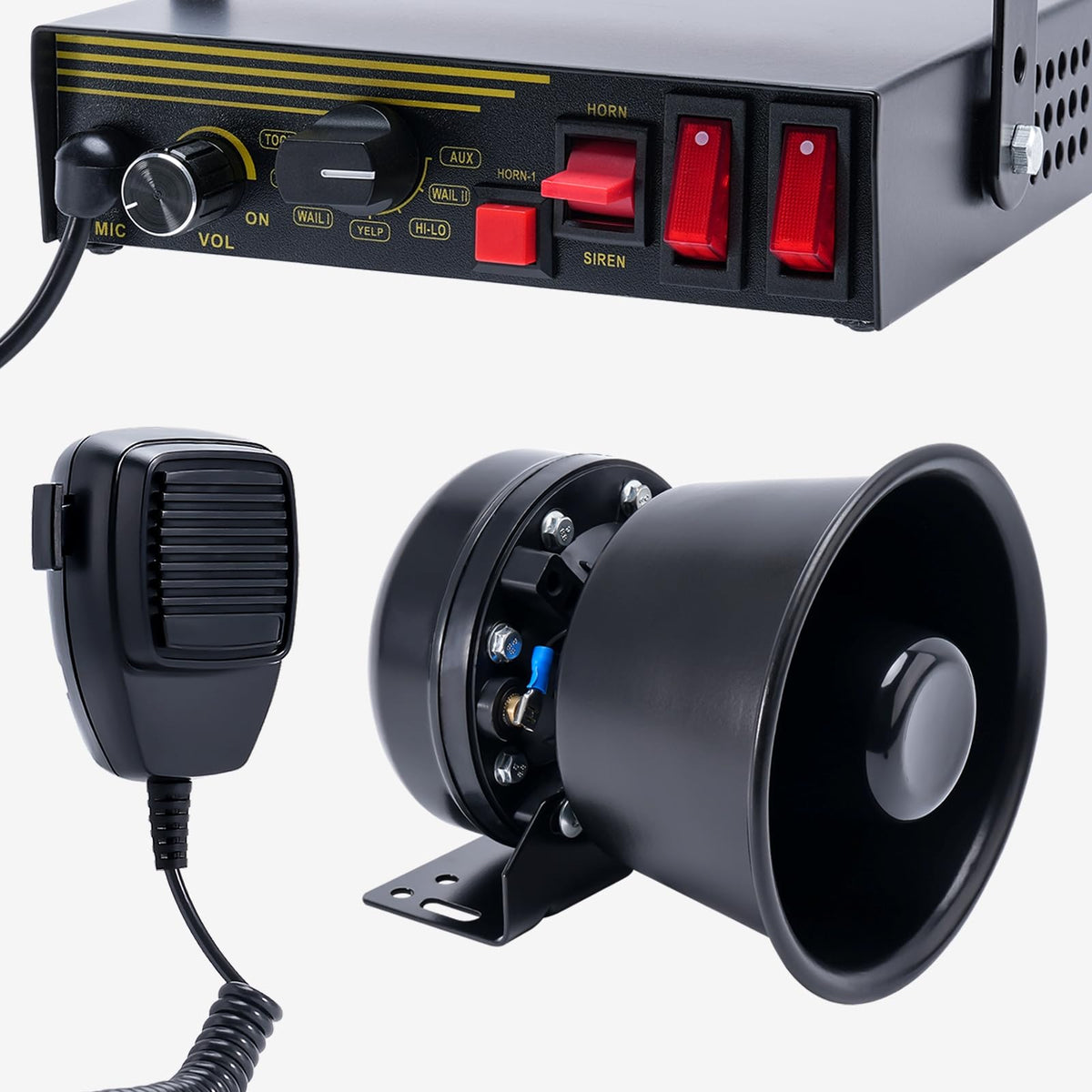 200W 12V 9 Tone Emergency Siren System A983