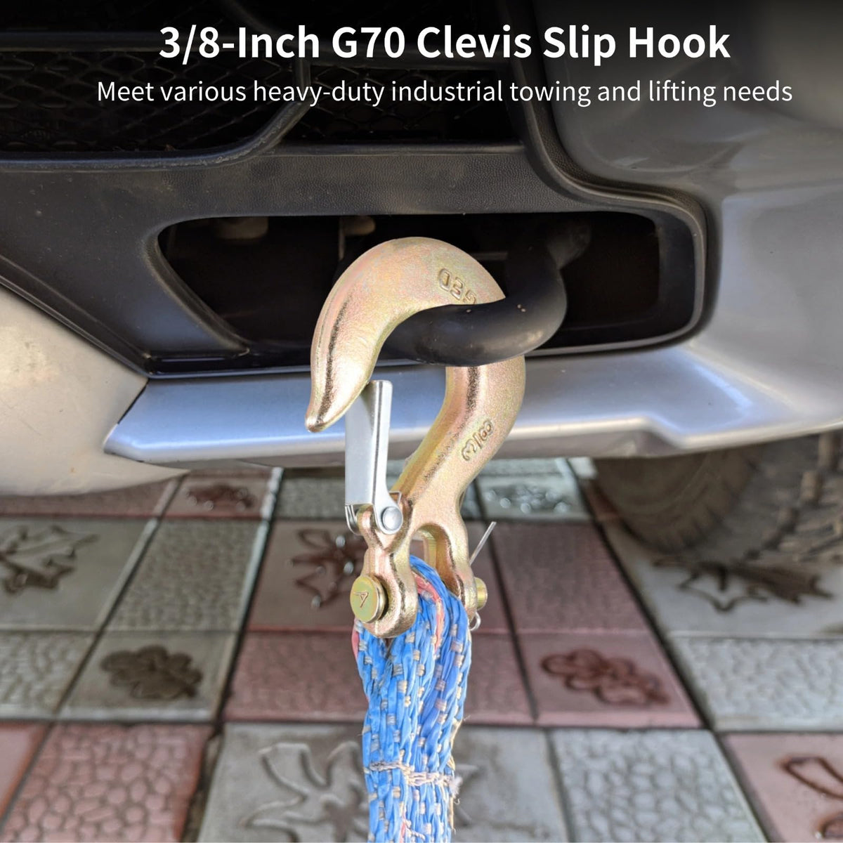 3/8-Inch Grade 70 Steel Clevis Slip Hooks 4-Pack Z206651