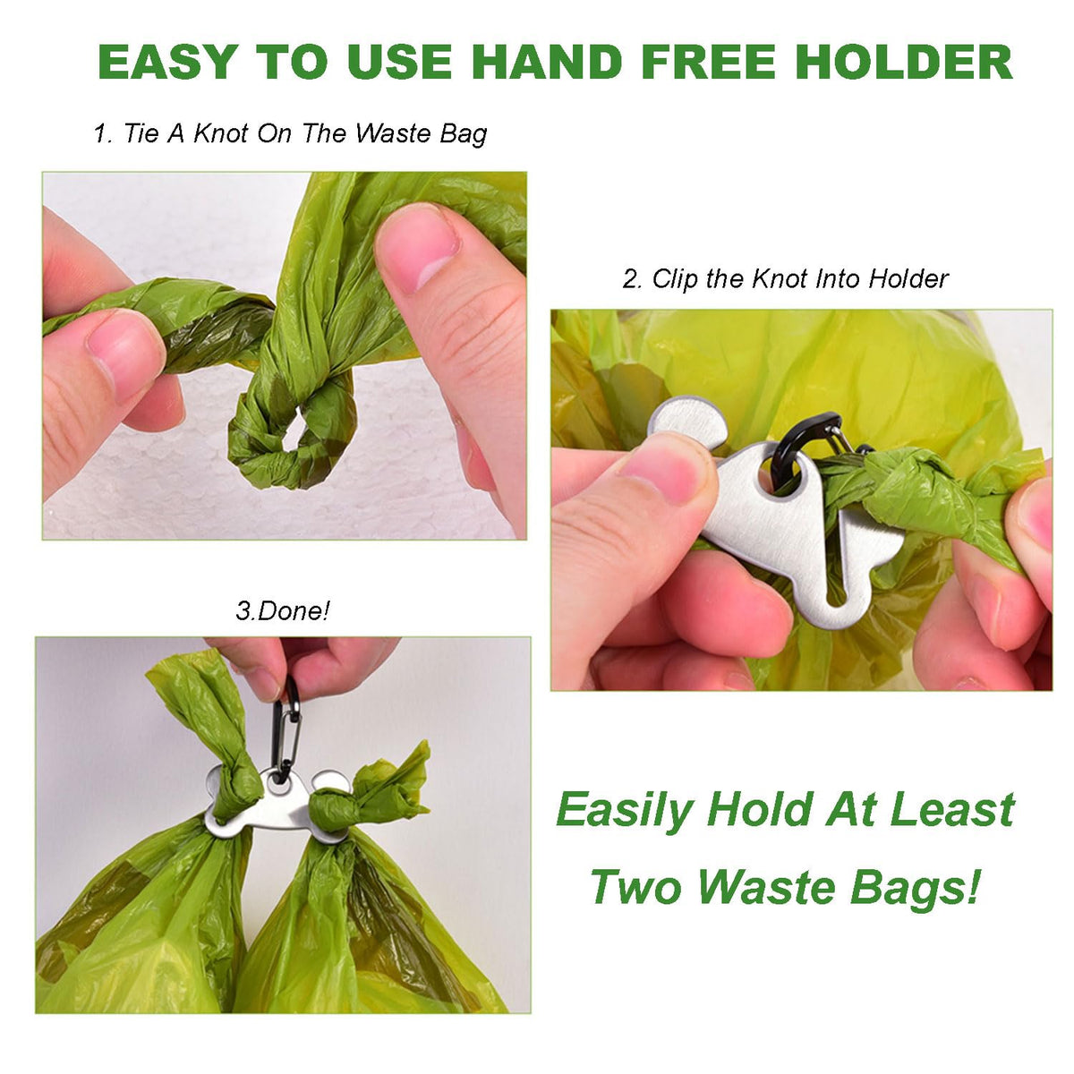 Dog Poop Bag Holder Leash Clip Dispenser Q3626