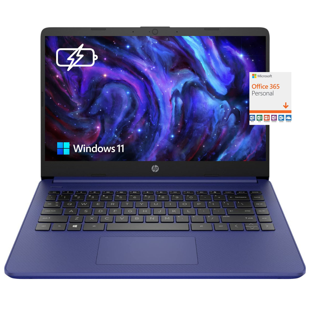 14" HD Laptop, Intel Celeron, 4GB Memory, 64GB eMMC, Blue H530
