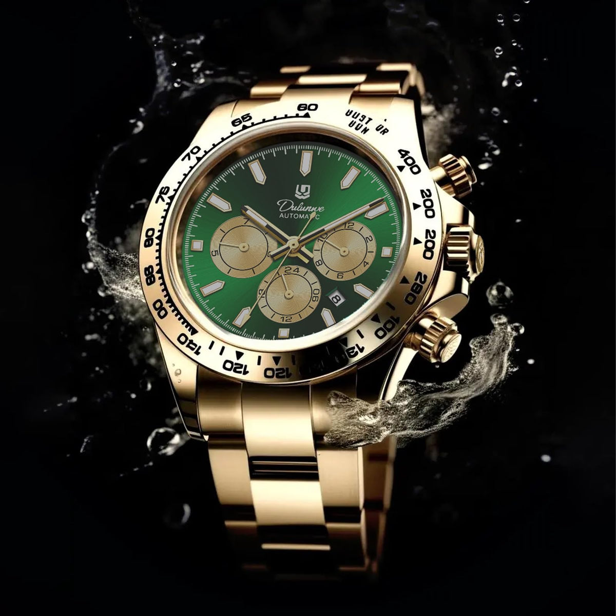 Men's Automatic Stainless Steel Mechanical Watch F5091