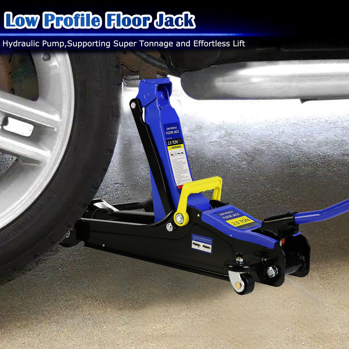 2 Ton Low Profile Hydraulic Steel Floor Jack A97841