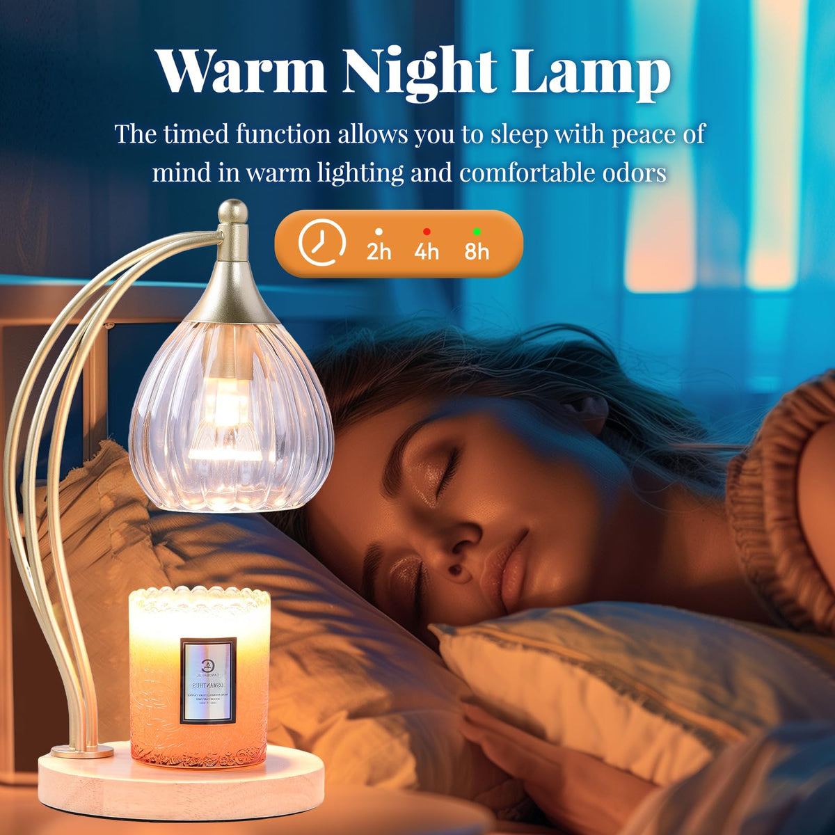 Dimmable Candle Warmer Lamp with Timer F773638