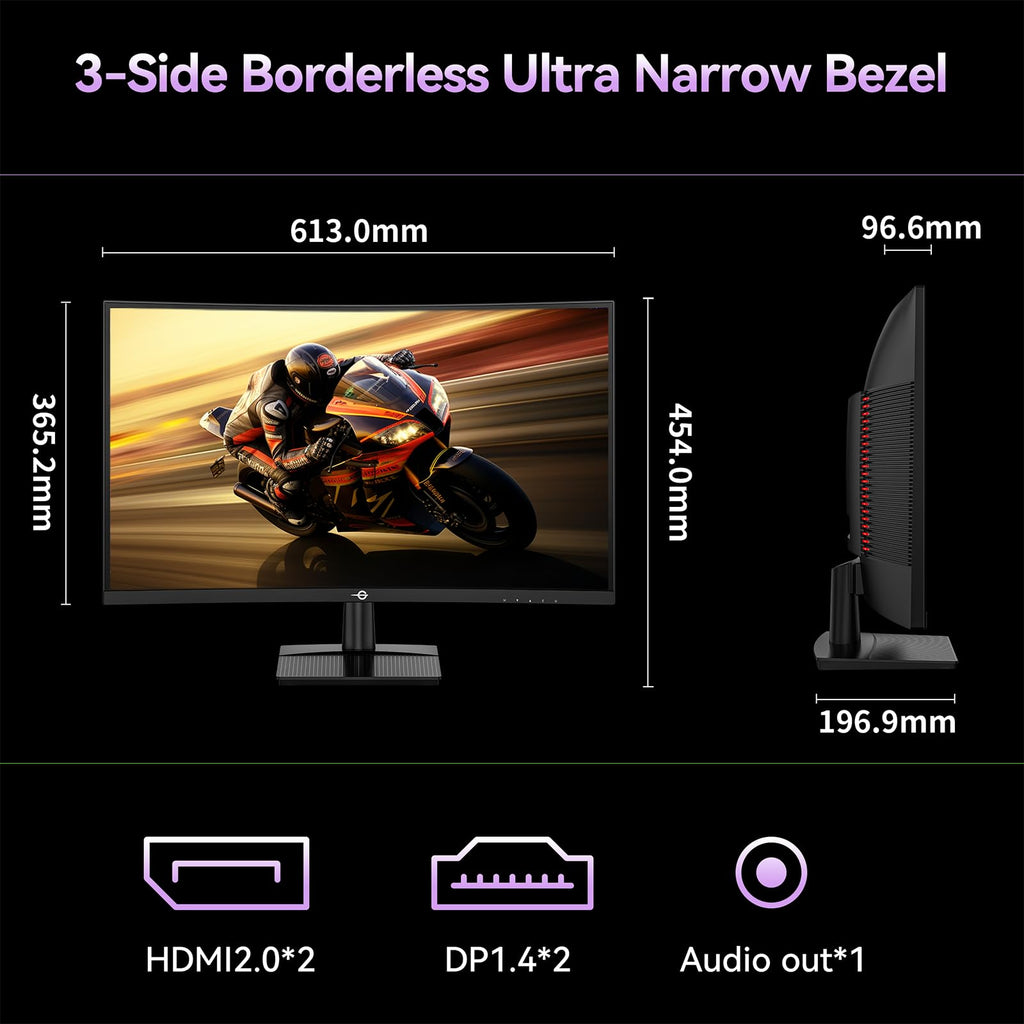 27" Curved QHD 240Hz Fast-VA 1ms Gaming Monitor D371