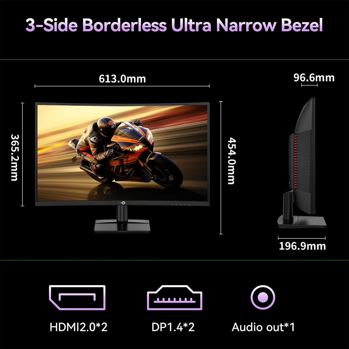27" Curved QHD 240Hz Fast-VA 1ms Gaming Monitor D371