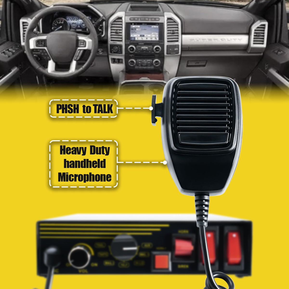 200W 12V 9 Tone Emergency Siren System A983