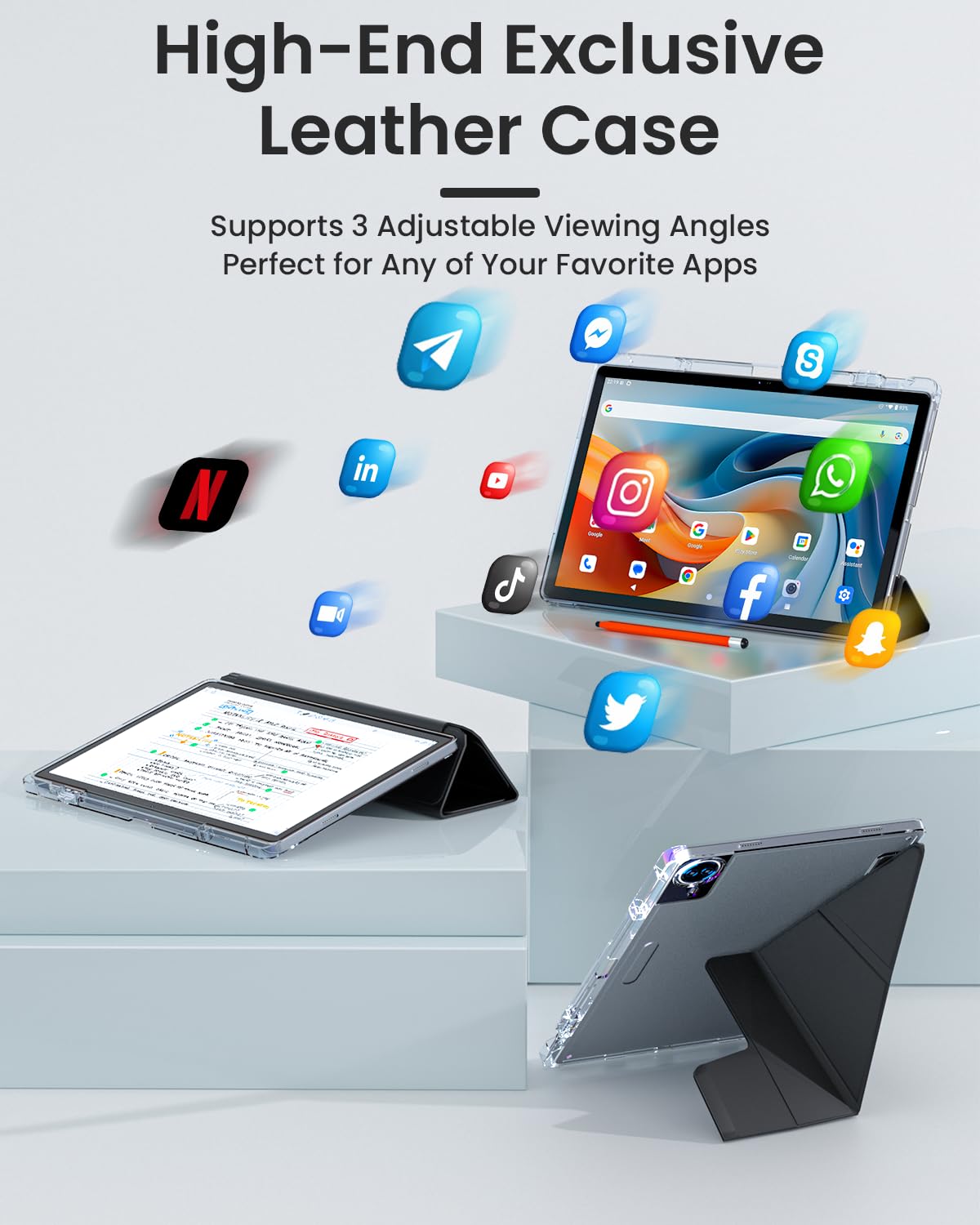 14 Inch Android 15 Tablet, 16GB RAM+256GB ROM, 1920x1200 FHD IPS Display S753