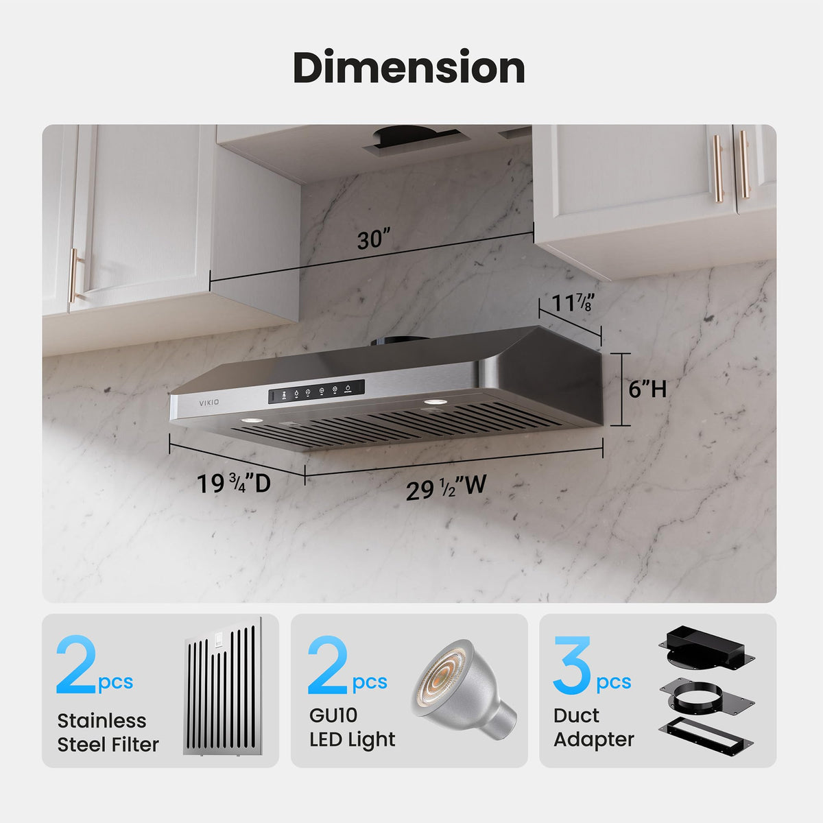 30 Inch Under Cabinet Range Hood Q11955