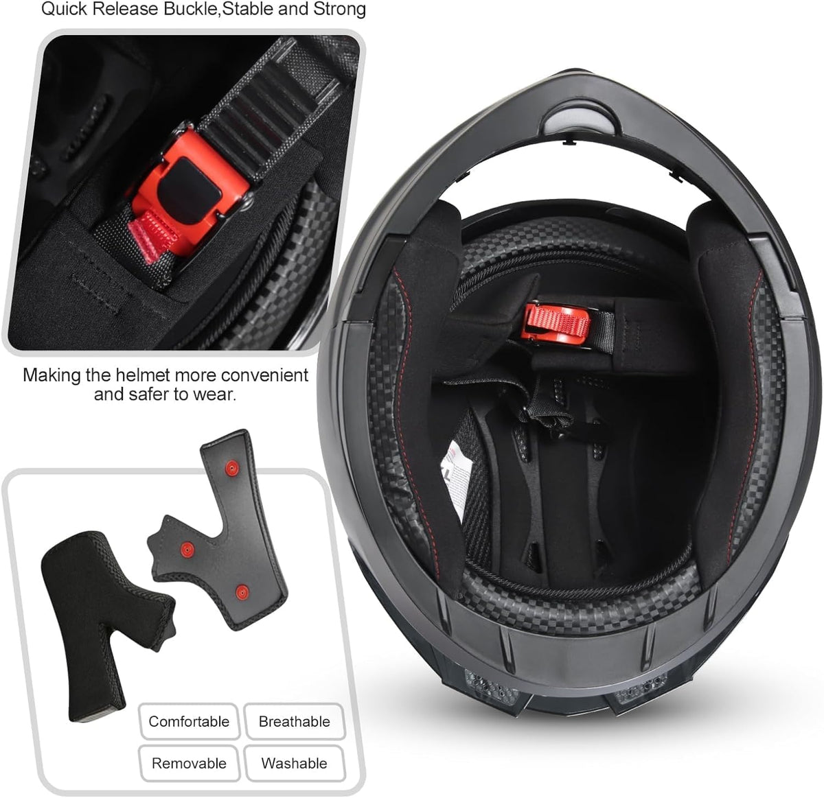 Adult Modular Flip-up Motorcycle Helmets O6033