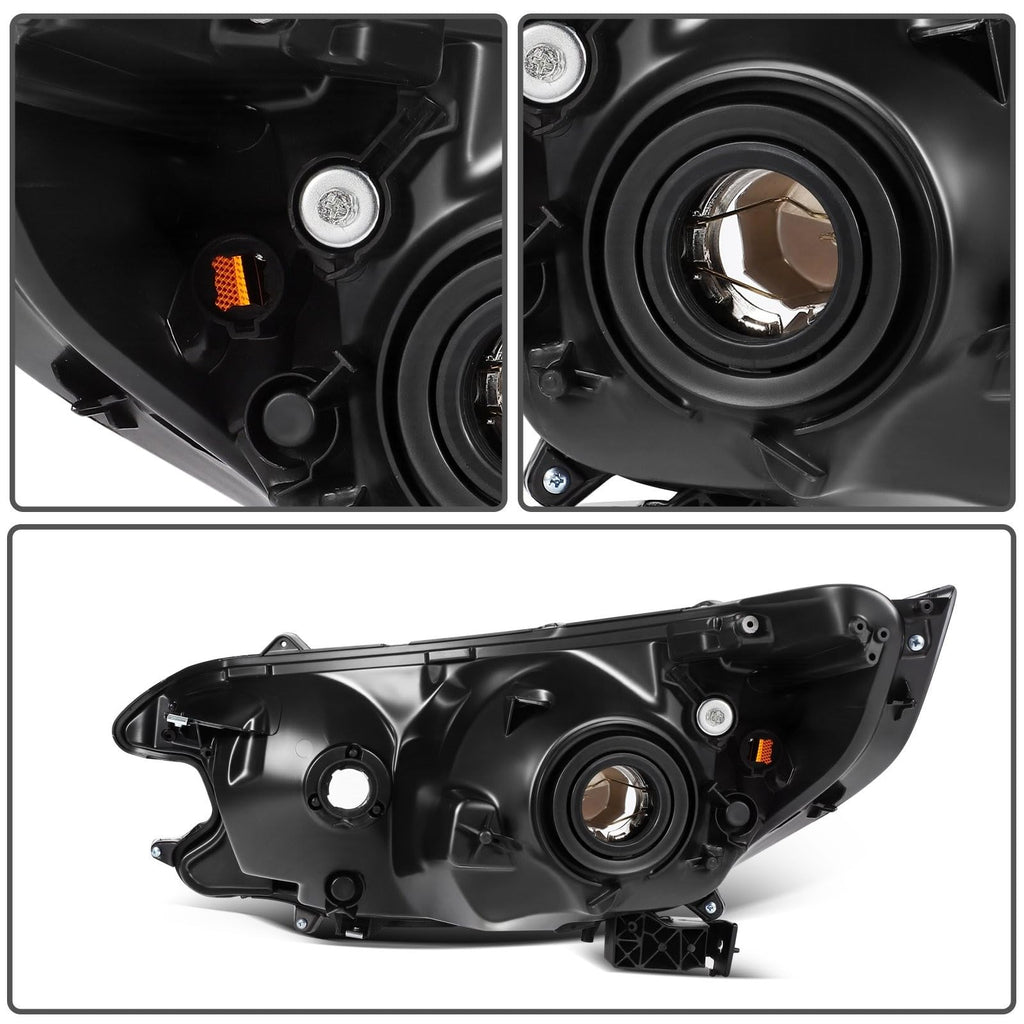 Black Halogen Headlights Assembly K26178