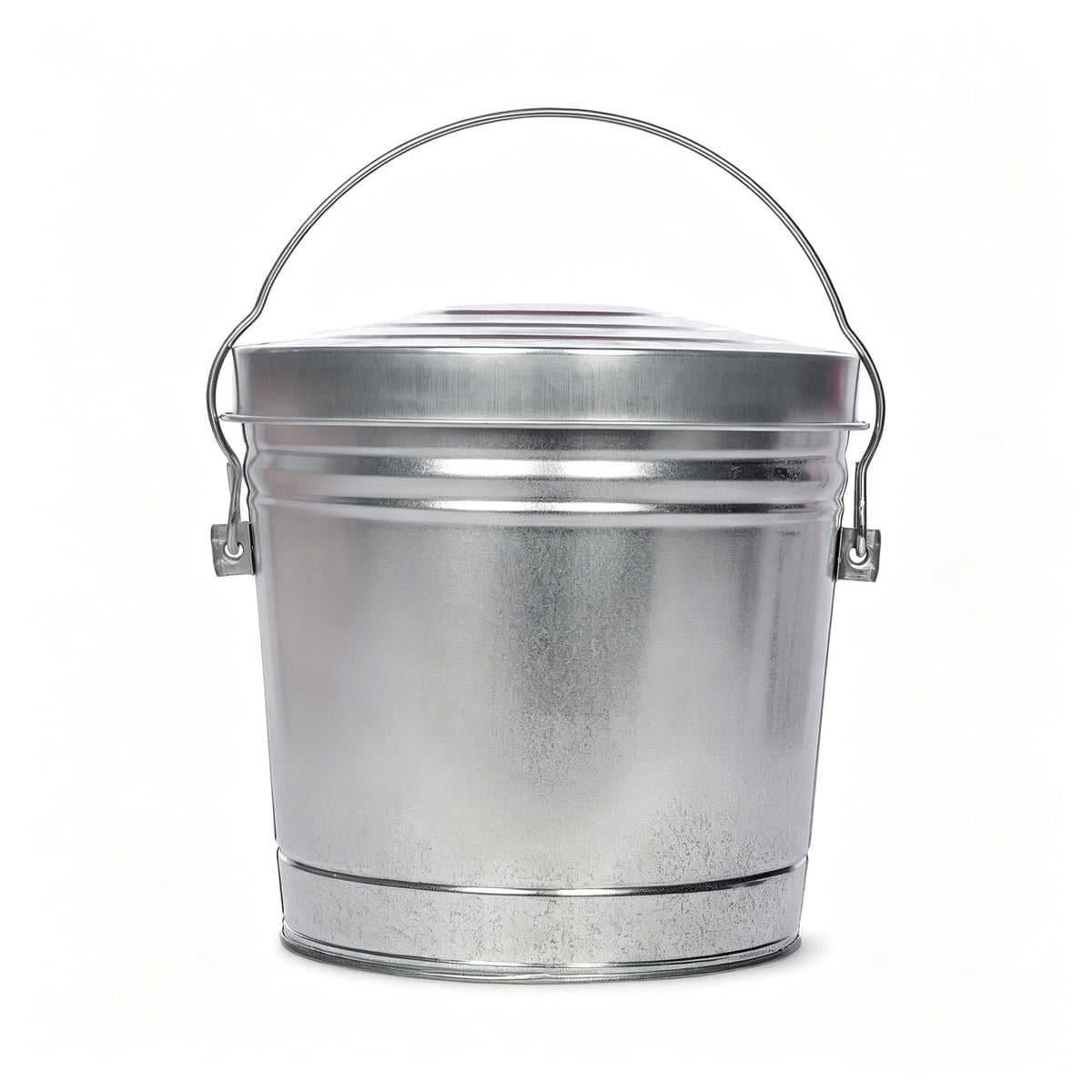 6-Gallon Galvanized Steel Locking Lid Storage Can M694008