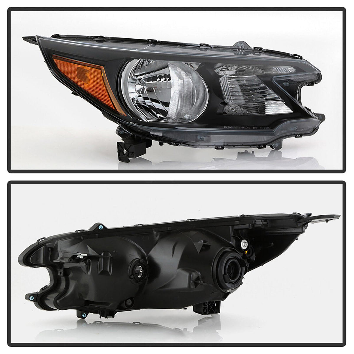 Black Halogen Headlights Assembly K26178