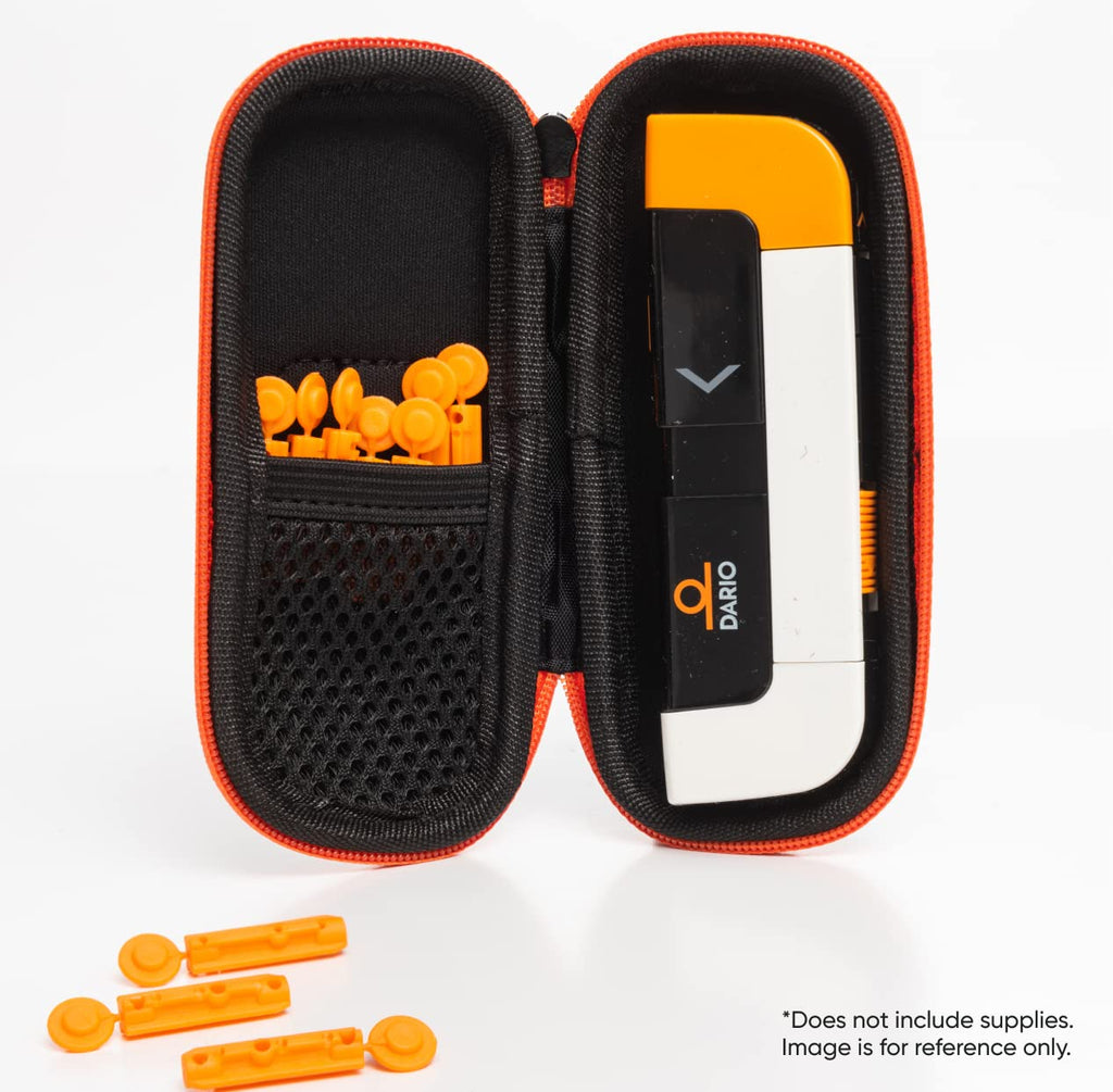 Black Diabetes Travel Case and 100 Sterile Lancets F581