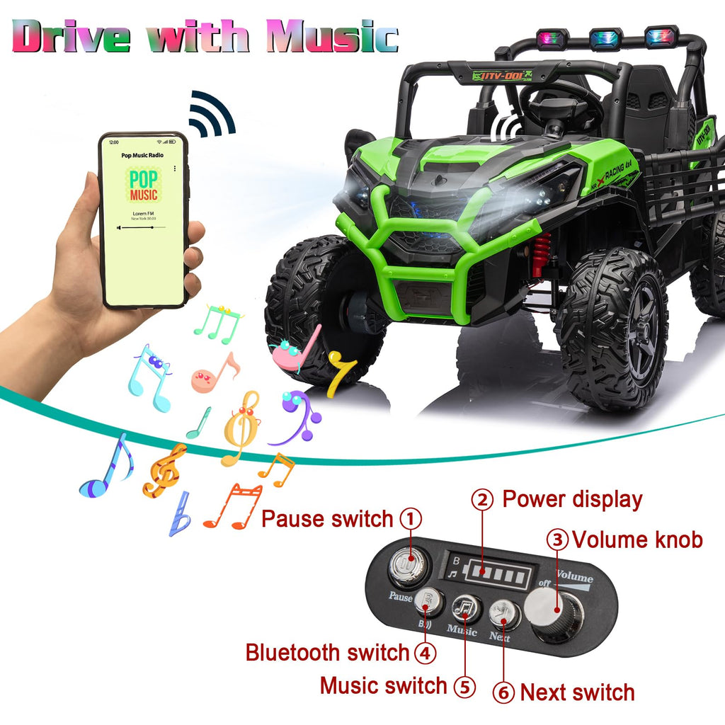 24V 4X4 2-Seater Ride On UTV D7135