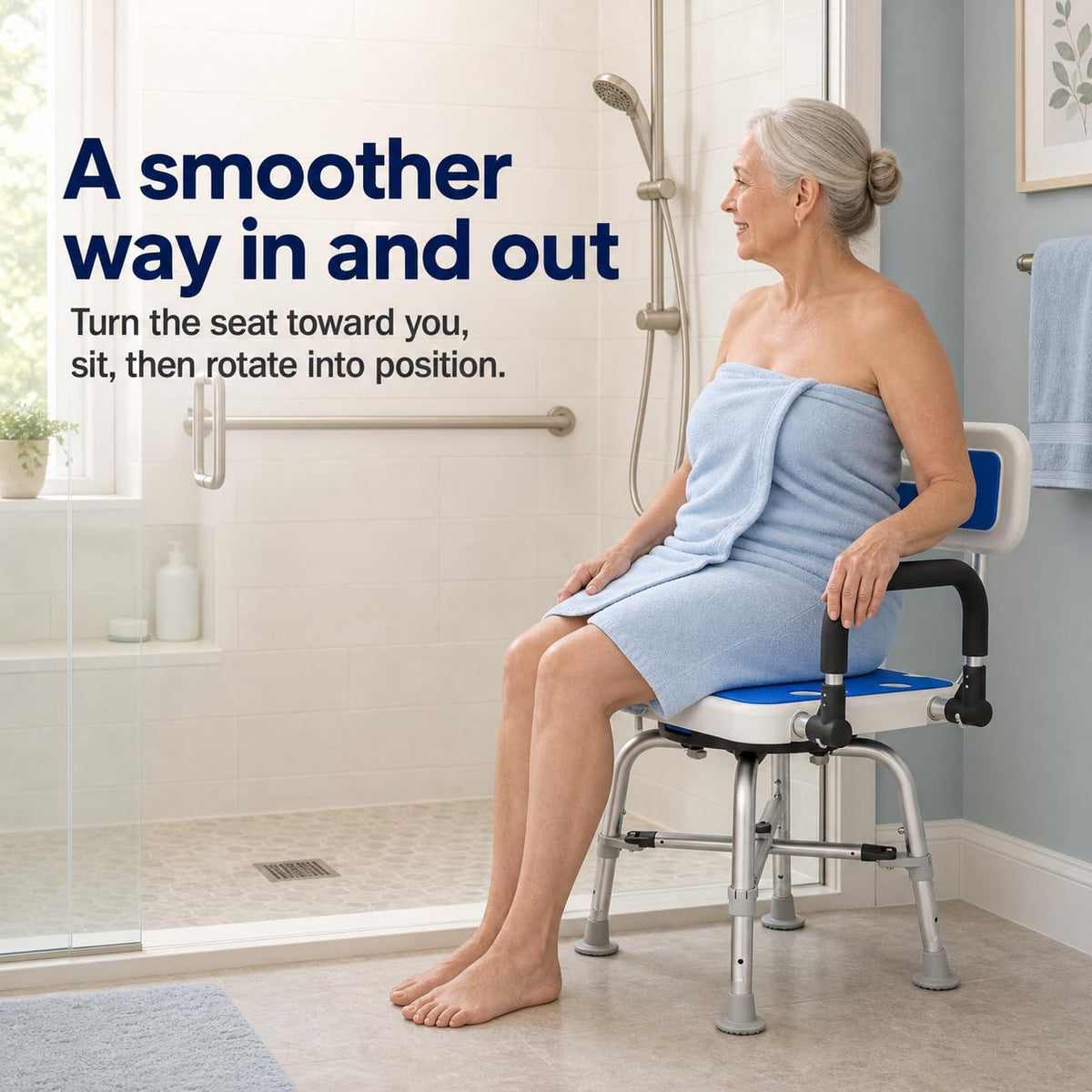 Heavy Duty Swivel Shower Chair J73438