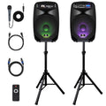 Portable 15-Inch 2000 Watt 2-Way Powered PA Speaker System E47919