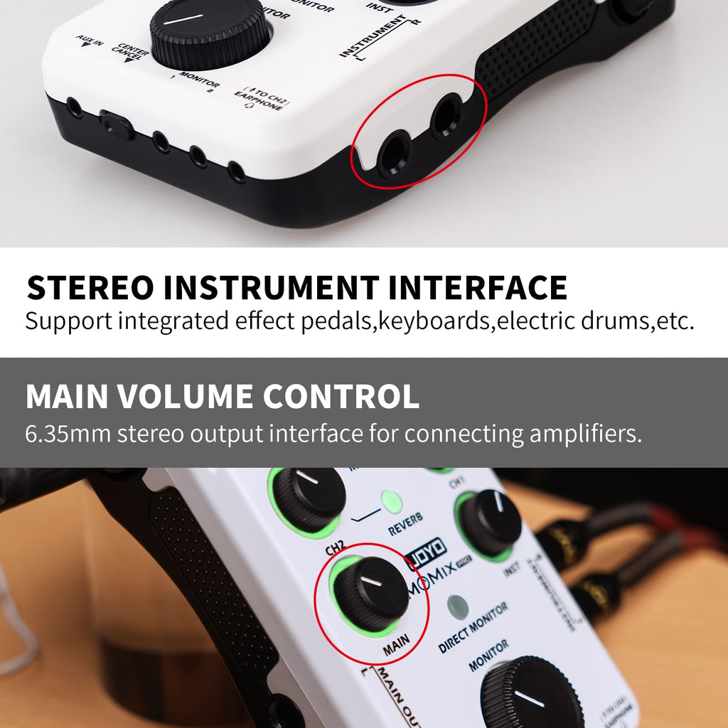 Portable Rechargeable USB Audio Interface with 48V Phantom Power U125697