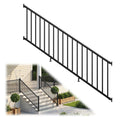 36 in. x 8 ft. Matte Black Aluminum Stair Railing Kit E9344