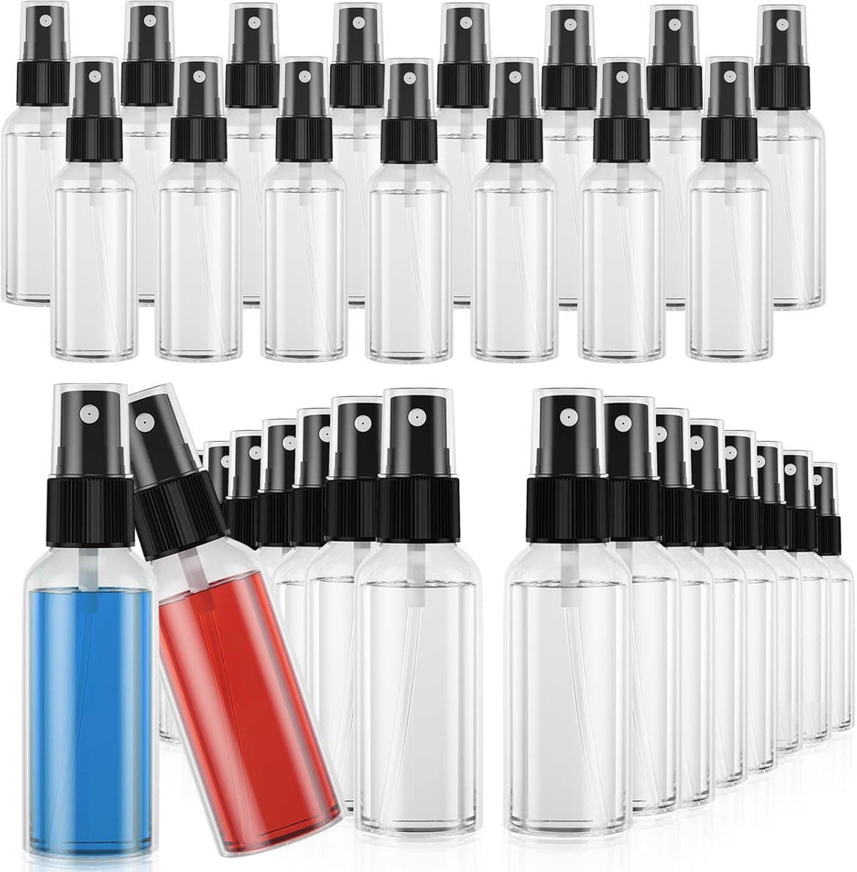 2.7oz/80ml 100PCS Plastic Spray Bottles N681497