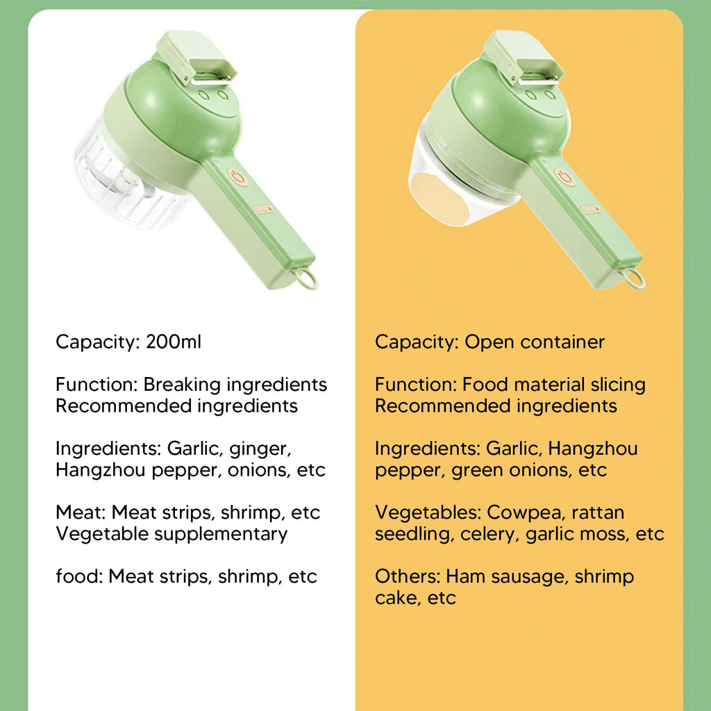 4 in 1 Handheld Electric Vegetable Cutter O121466