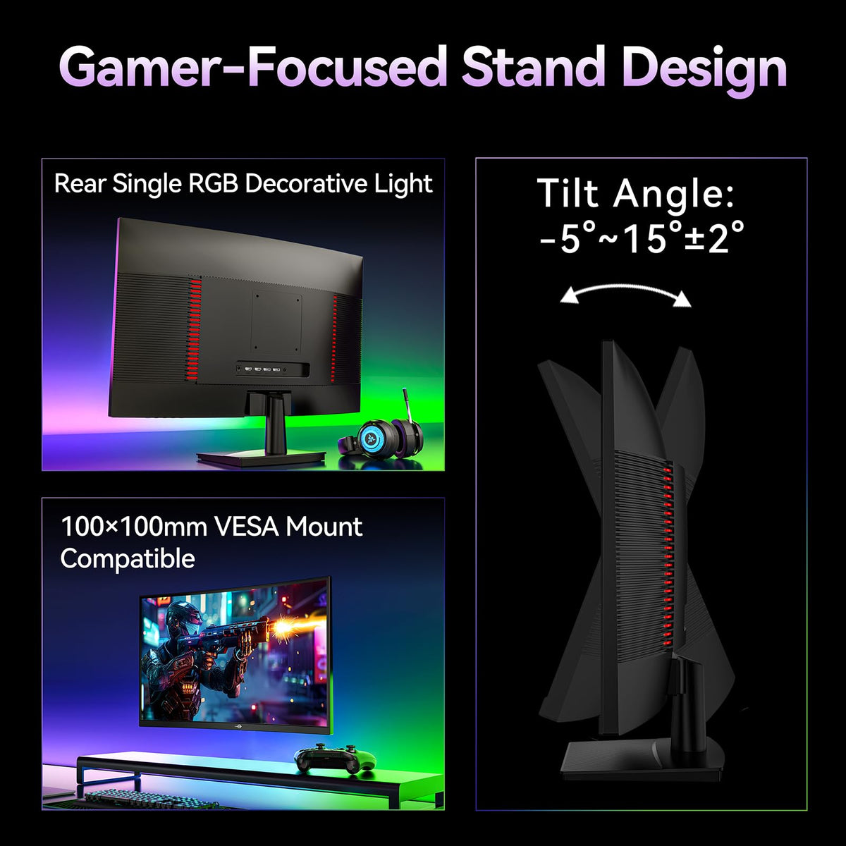 27" Curved QHD 240Hz Fast-VA 1ms Gaming Monitor D371