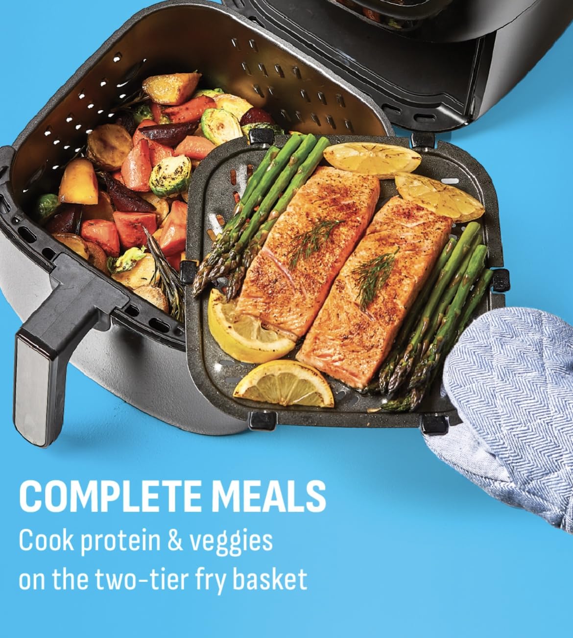 6-QT Air Fryer with 10 Presets T8824