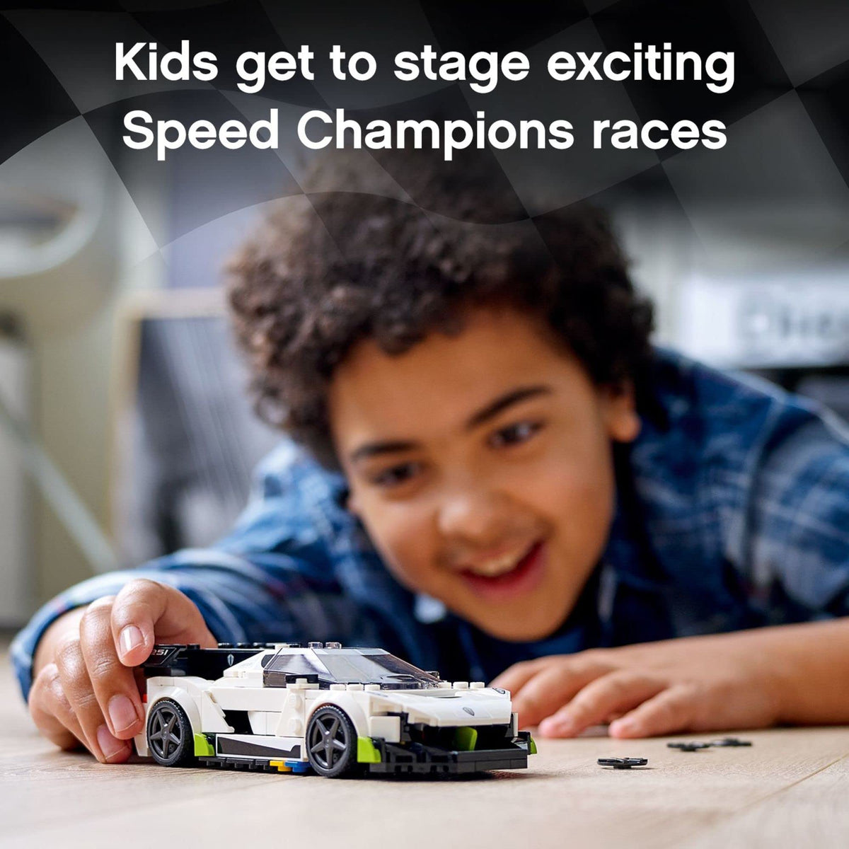 Racing Sports Car Toy with Driver Minifigure H438