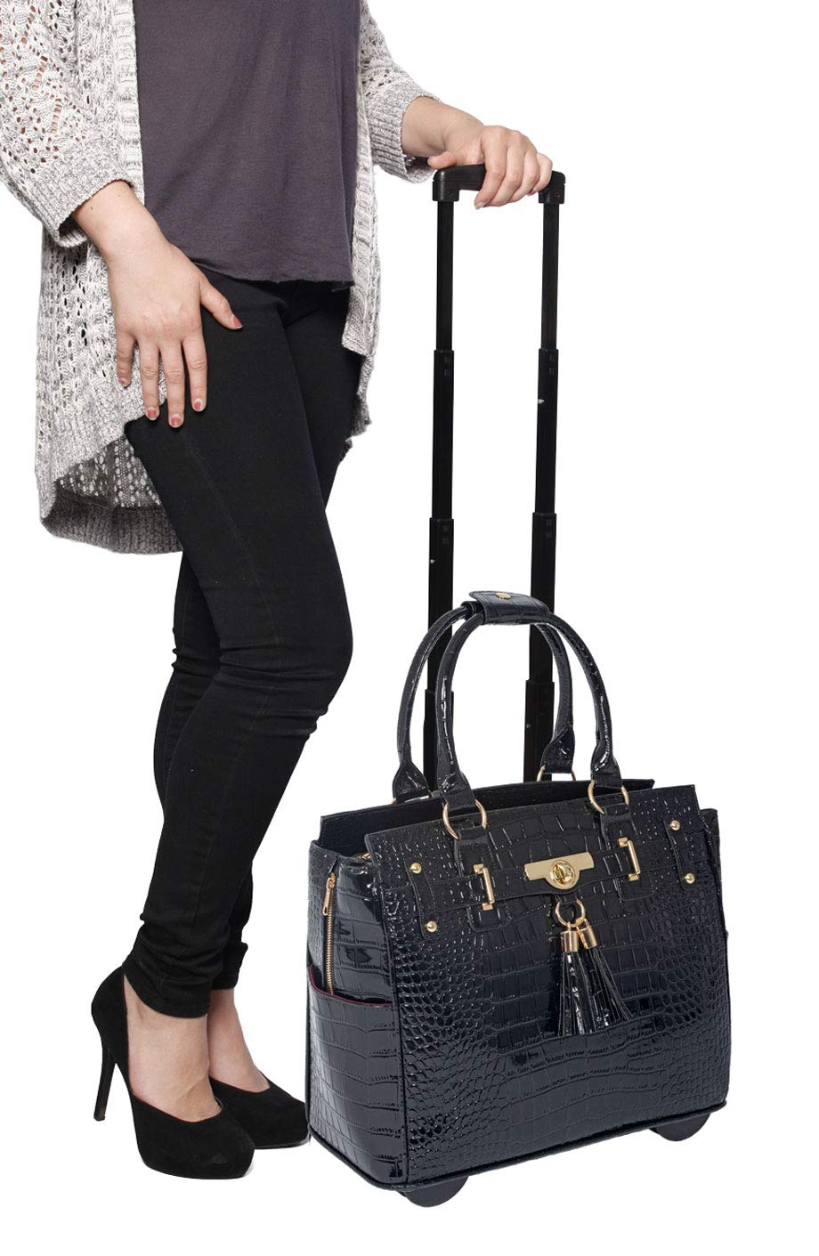 Rolling Laptop Bag for Women P2419