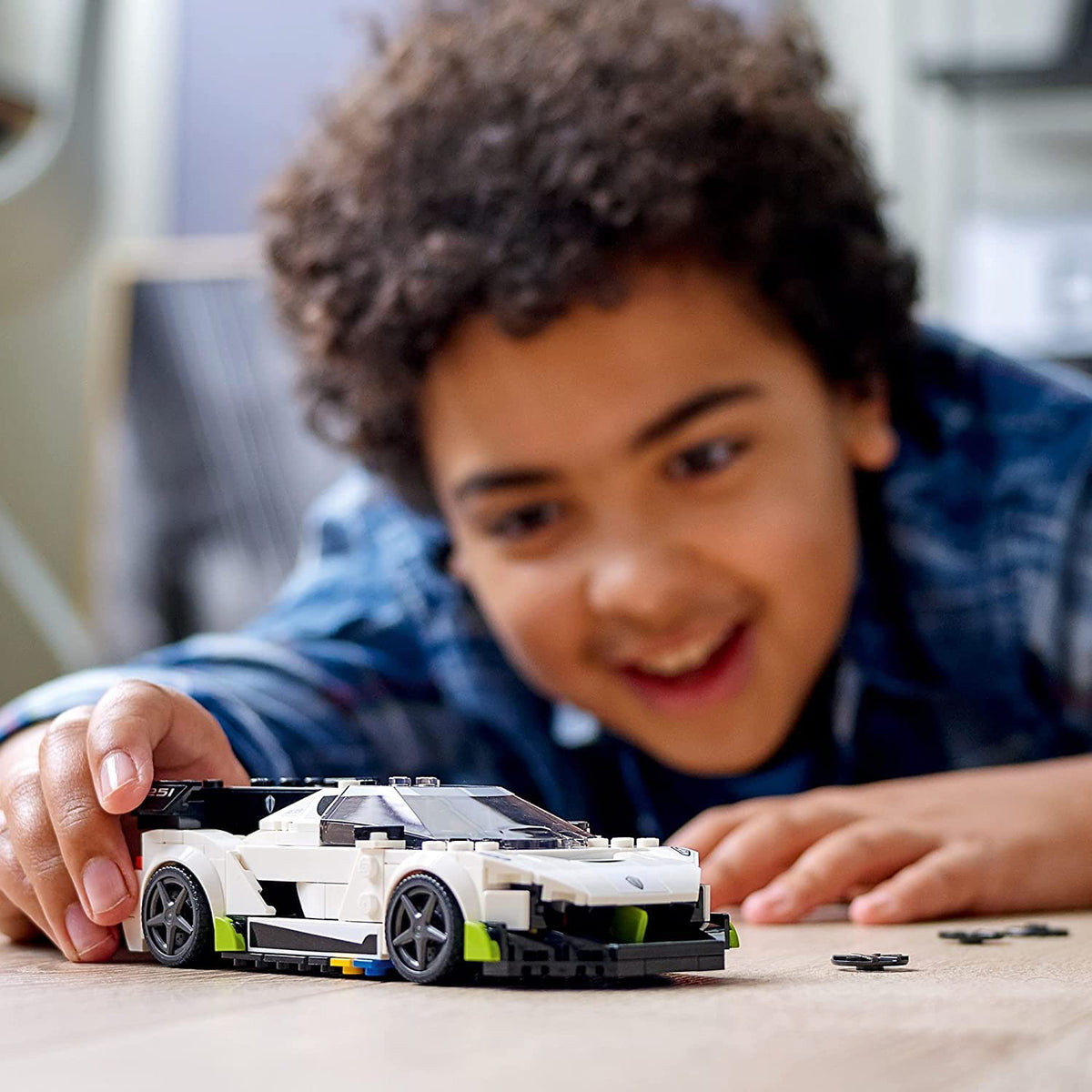 Racing Sports Car Toy with Driver Minifigure H438