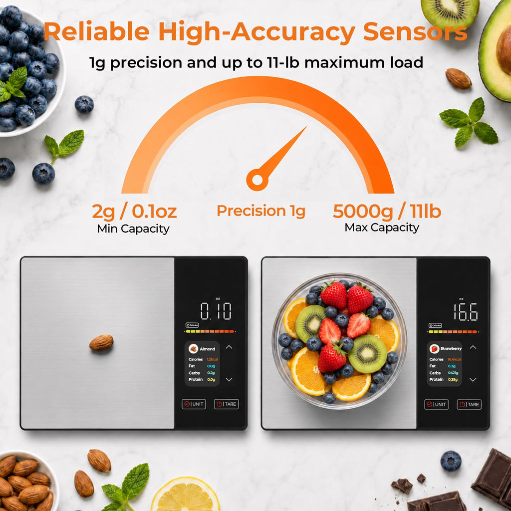 11lb Stainless Steel Digital Kitchen Scale H932340