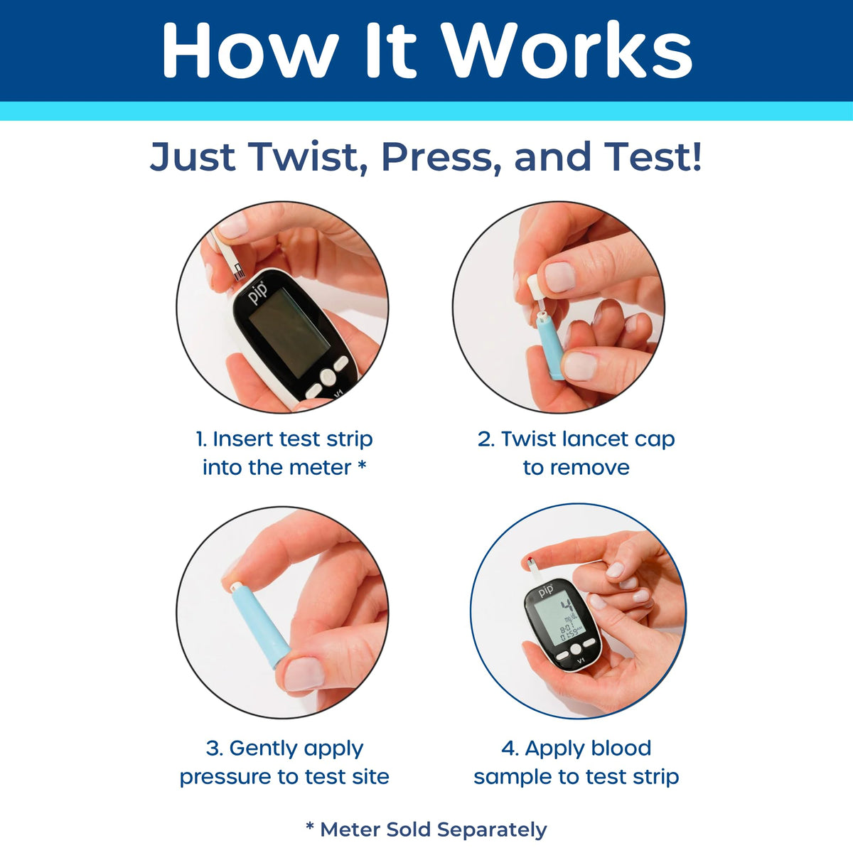 Blood Glucose Test Strips 100 Count S98075