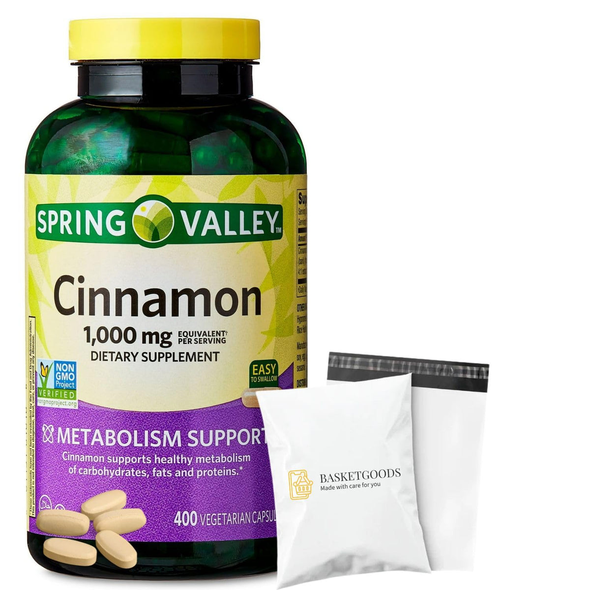 Cinnamon 1000 mg Vegetarian Capsules Herbal Supplement H814269