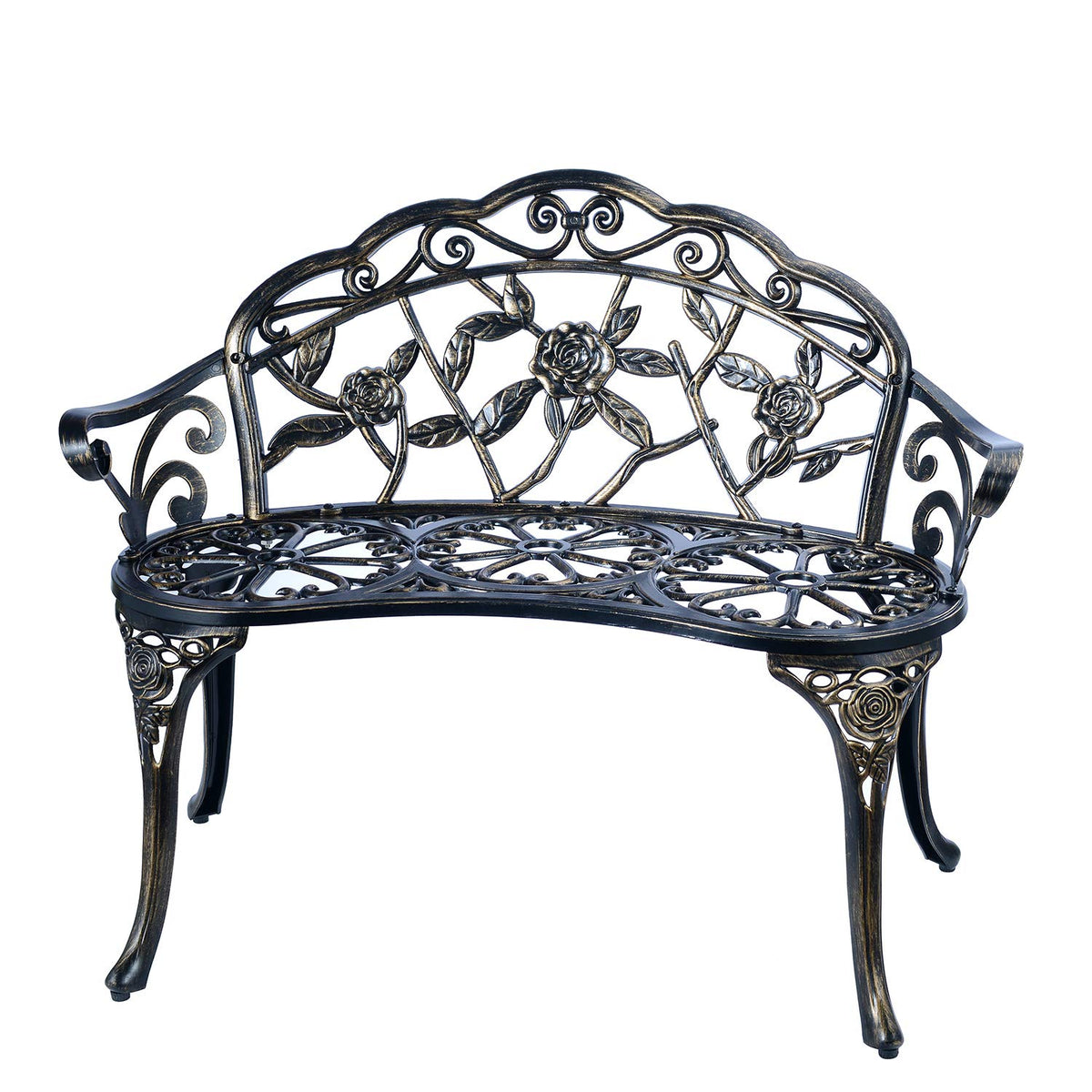 Cast Aluminum Patio Bench F755