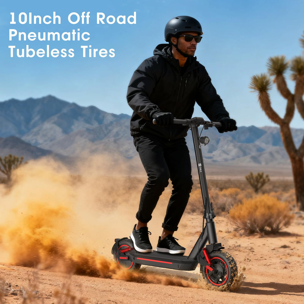 1200W Motor 10" Off-Road Pneumatic Tire Electric Scooter Q8143
