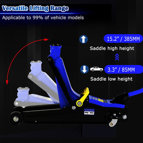 2 Ton Low Profile Hydraulic Steel Floor Jack A97841
