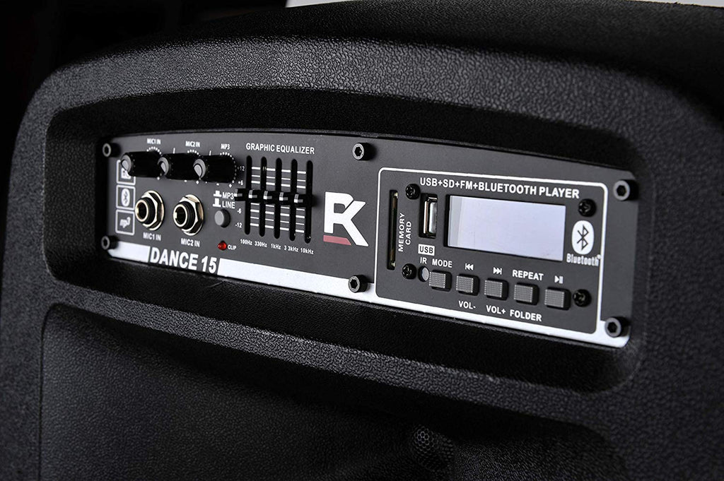 Portable 15-Inch 2000 Watt 2-Way Powered PA Speaker System E47919