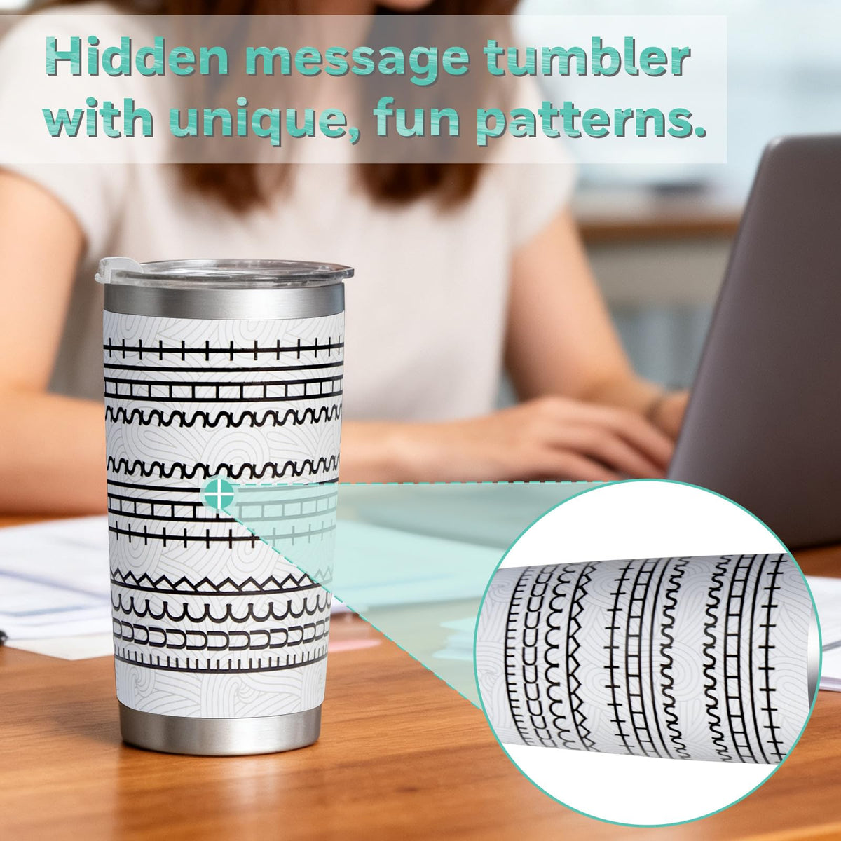 20oz Stainless Steel Travel Tumbler K965419