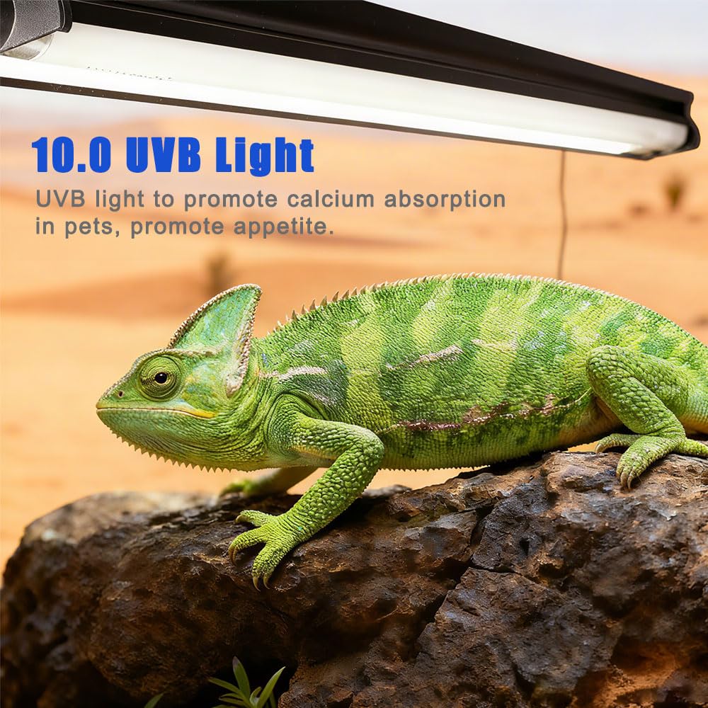 15W T8 UVB 10.0 Reptile Light Fixture Combo Kit B433740